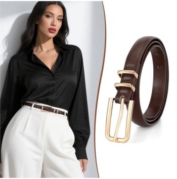 Women's PU leather belt