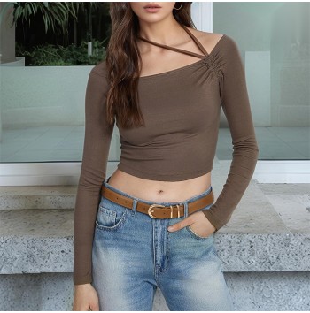 Women Fashion Women Dress Thin Belt