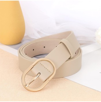 Women's jeans C-beige belt