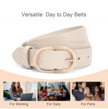 Women's jeans C-beige belt
