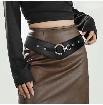 Women's Fashion Vintage Wide Elastic Belt