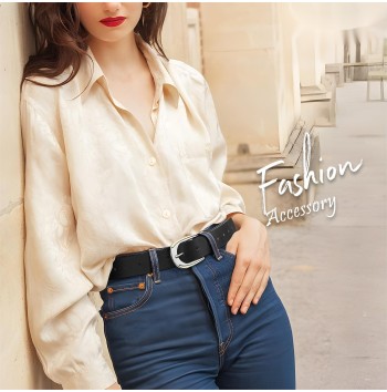 Women's Faux Leather Belt