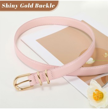 Women's jeans thin belt