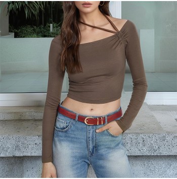 Women's jeans red thin belt