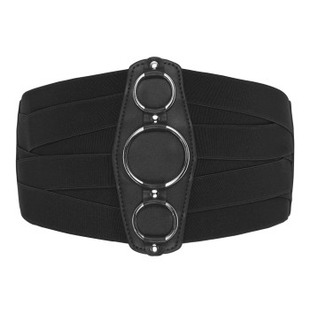 Wide plaid corset Elastic waistband