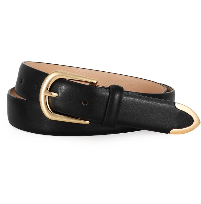 Women's casual black belt