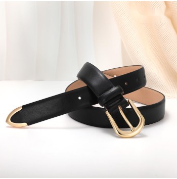 Women's casual black belt