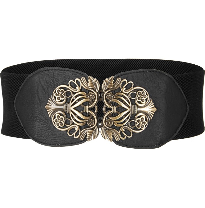 Elastic vintage buckle belt