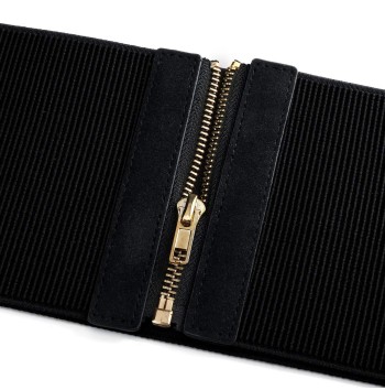 Women's wide elastic belt