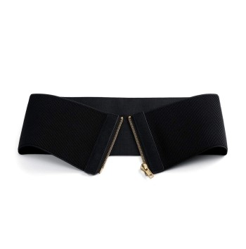 Women's wide elastic belt