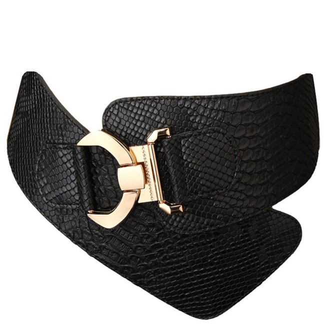 Women's Adjustable Fashion Dress Black Belt