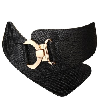 Women's Adjustable Fashion Dress Black Belt