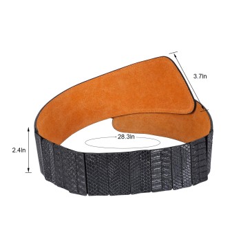 Women's Adjustable Fashion Dress Black Belt